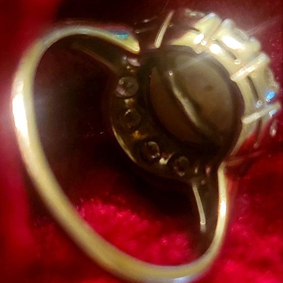 Gorgeous Vintage pearl and diamond ring - Picture 3 of 4